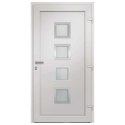 VidaXL Drzwi wejściowe zewnętrzne, białe, 88 x 200 cm