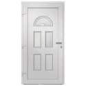 VidaXL Drzwi wejściowe zewnętrzne, białe, 88 x 208 cm