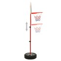 VidaXL Zestaw do gry w koszykówkę dla dzieci, regulowany, 120 cm