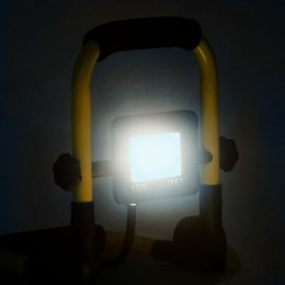 VidaXL Reflektor LED z uchwytem, 10 W, zimne białe światło