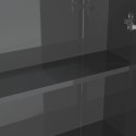 VidaXL Szafka łazienkowa z lustrem 60x15x75 cm, MDF, szary z połyskiem