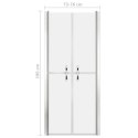 VidaXL Drzwi prysznicowe, szkło mrożone, ESG, 76x190 cm