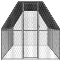 VidaXL Klatka zewnętrzna dla kurcząt, 2x4x2 m, stal galwanizowana