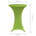 VidaXL Elastyczne nakrycie stołu zielone 70 cm 2 szt.