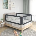 VidaXL Barierka do łóżeczka dziecięcego, ciemnoszara, 160x25 cm