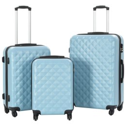 VidaXL Zestaw twardych walizek, 3 szt., niebieskie, ABS