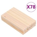 VidaXL 150-częściowy zestaw klocków drewnianych, malowana sosna
