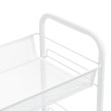VidaXL 5-poziomowy wózek kuchenny, biały, 46x26x105 cm, żelazo