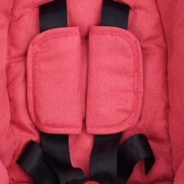 VidaXL Fotelik niemowlęcy do samochodu, czerwony, 42x65x57 cm