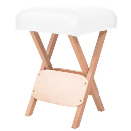 VidaXL Składany stołek do masażu z 2 wałkami, grubość siedziska 12 cm