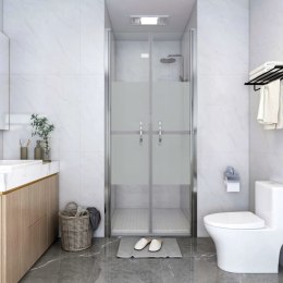 VidaXL Drzwi prysznicowe, szkło częściowo mrożone, ESG, 81x190 cm