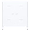 VidaXL Industrialna szafka, biała, 90x40x100 cm, stalowa