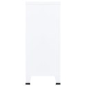 VidaXL Industrialna szafka, biała, 90x40x100 cm, stalowa