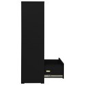 VidaXL Szafka kartotekowa, czarna, 90x46x164 cm, stalowa