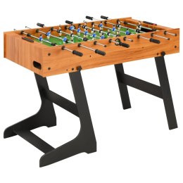 VidaXL Składany stół do piłkarzyków, 121 x 61 x 80 cm, jasnobrązowy