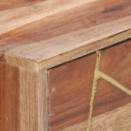 VidaXL Biurko z szufladami, 100x55x75 cm, lite drewno sheesham