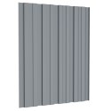 VidaXL Panele dachowe, 36 szt., stal galwanizowana, srebrne, 60x45 cm