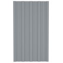 VidaXL Panele dachowe, 36 szt., stal galwanizowana, srebrne, 80x45 cm