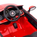 VidaXL Elektryczny samochód jeździk Fiat 500, czerwony