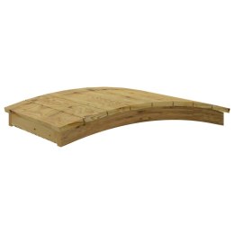 VidaXL Mostek ogrodowy, 110x74 cm, impregnowane drewno sosnowe