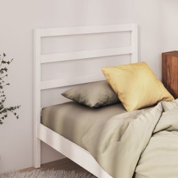 VidaXL Wezgłowie łóżka, białe, 81x4x100 cm, lite drewno sosnowe