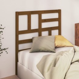 VidaXL Wezgłowie łóżka, miodowy brąz 106x4x104 cm, lite drewno sosnowe