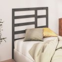 VidaXL Wezgłowie łóżka, szare, 106x4x104 cm, lite drewno sosnowe