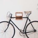 VidaXL Uchwyt ścienny na rower, 35x25x25 cm, lite drewno akacjowe