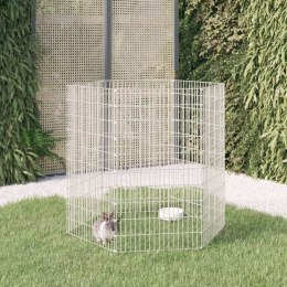 VidaXL 6-panelowa klatka dla królika, 54x100 cm, galwanizowane żelazo