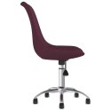 VidaXL Obrotowe krzesła stołowe, 2 szt., fioletowe, obite tkaniną