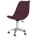 VidaXL Obrotowe krzesła stołowe, 2 szt., fioletowe, obite tkaniną