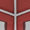 VidaXL Namiot z 4 ścianami z siatki, czerwony, 2,5x2,5 m, HDPE