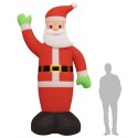 VidaXL Dmuchany Święty Mikołaj z oświetleniem LED, 370 cm
