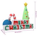 VidaXL Nadmuchiwany napis „Merry Christmas" z LED, 197 cm