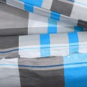 VidaXL Zestaw pościeli, niebiesko-szary, 135x200 cm, bawełna