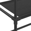 VidaXL 2-poziomowy stojak nad pralkę, czarny, 71x29,5x170,5 cm, żelazo