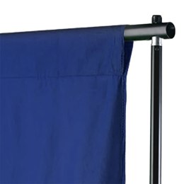 VidaXL Bawełniane tło fotograficzne, niebieskie 500x300 cm, chroma key