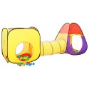 VidaXL Namiot do zabawy dla dzieci, kolorowy, 255x80x100 cm