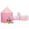 VidaXL Namiot do zabawy dla dzieci, różowy, 301x120x128 cm