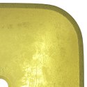 VidaXL Umywalka ze szkła, 42x42x14 cm, złota