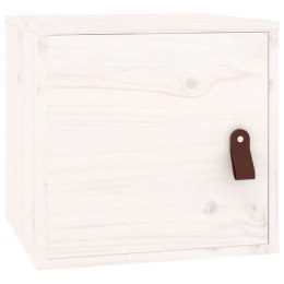 VidaXL Szafka ścienna, biała, 31,5x30x30 cm, lite drewno sosnowe
