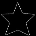 VidaXL Gwiazdy świąteczne, 48 ciepłych białych LED, 3 szt., 56 cm