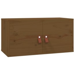 VidaXL Szafka ścienna, miodowy brąz, 60x30x30 cm, lite drewno sosnowe