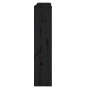 VidaXL Osłona grzejnika, czarna, 210x21x85 cm, lite drewno sosnowe
