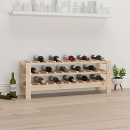 VidaXL Stojak na wino, 109,5x30x42 cm, lite drewno sosnowe