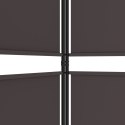 VidaXL Parawan 5-panelowy, brązowy, 250 x 180 cm, tkanina