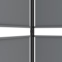 VidaXL Parawan 5-panelowy, antracytowy, 250x200 cm, tkanina