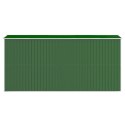 VidaXL Szopa ogrodowa, zielona, 192x440x223 cm, stal galwanizowana