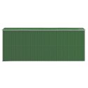 VidaXL Szopa ogrodowa, zielona, 192x523x223 cm, stal galwanizowana