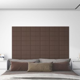 VidaXL Panele ścienne, 12 szt, kolor taupe, 30x15 cm, tkanina, 0,54 m²